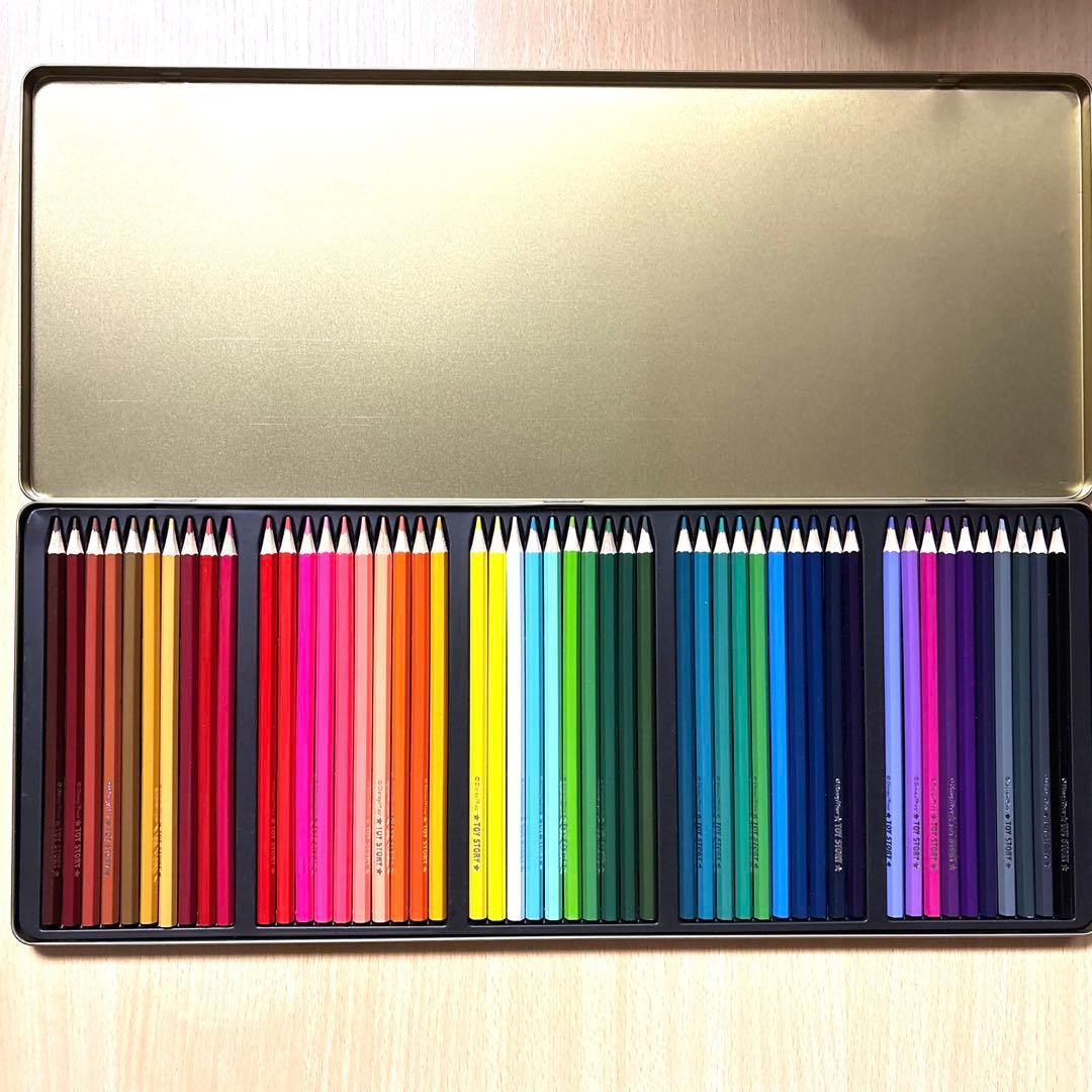 トイ・ストーリー 50色 色鉛筆｜ケース付き｜ほぼ未使用 - メルカリ