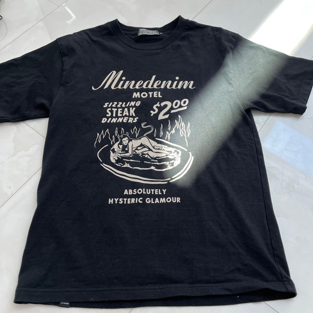 マインデムTシャツ2枚 MINEDENIM(マインデニム) Monochrome Two tone