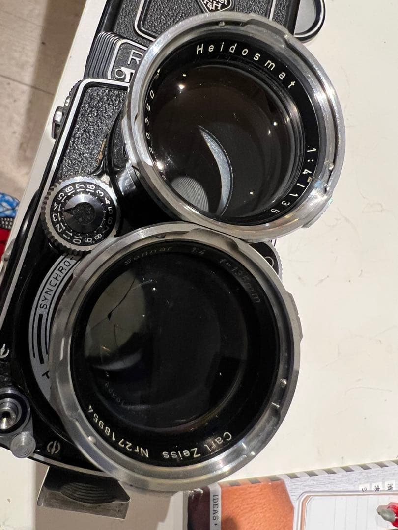 Rolleiflex ジャンク 二眼レフf＝135 部品取り。 カメラ