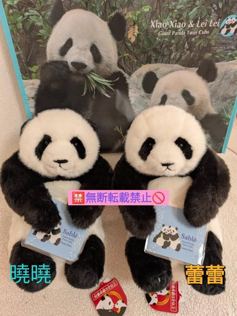 上野動物園シャオシャオ&レイレイ ミニ抱っこぬいぐるみ