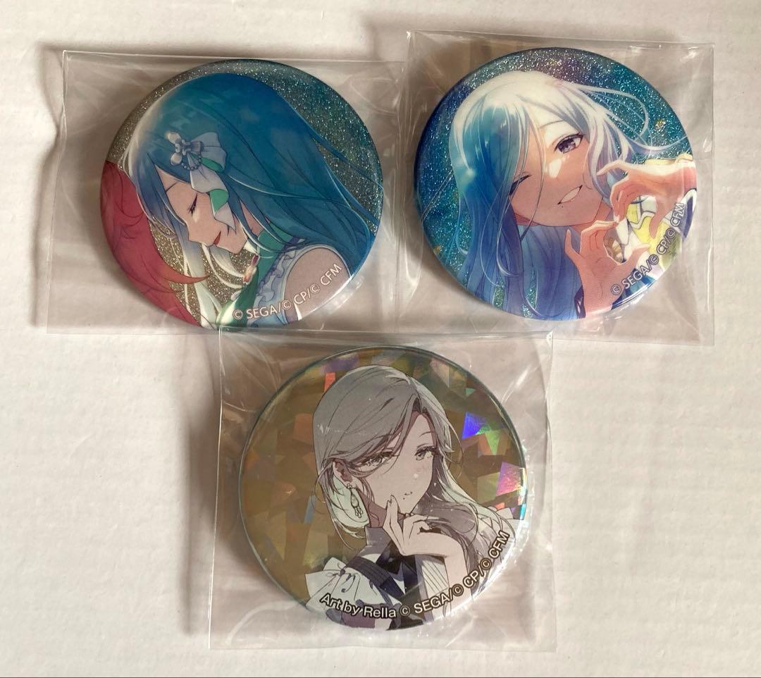 プロセカ モアジャン 日野森雫 グリ缶 缶バッジ ワールドリンク 42C