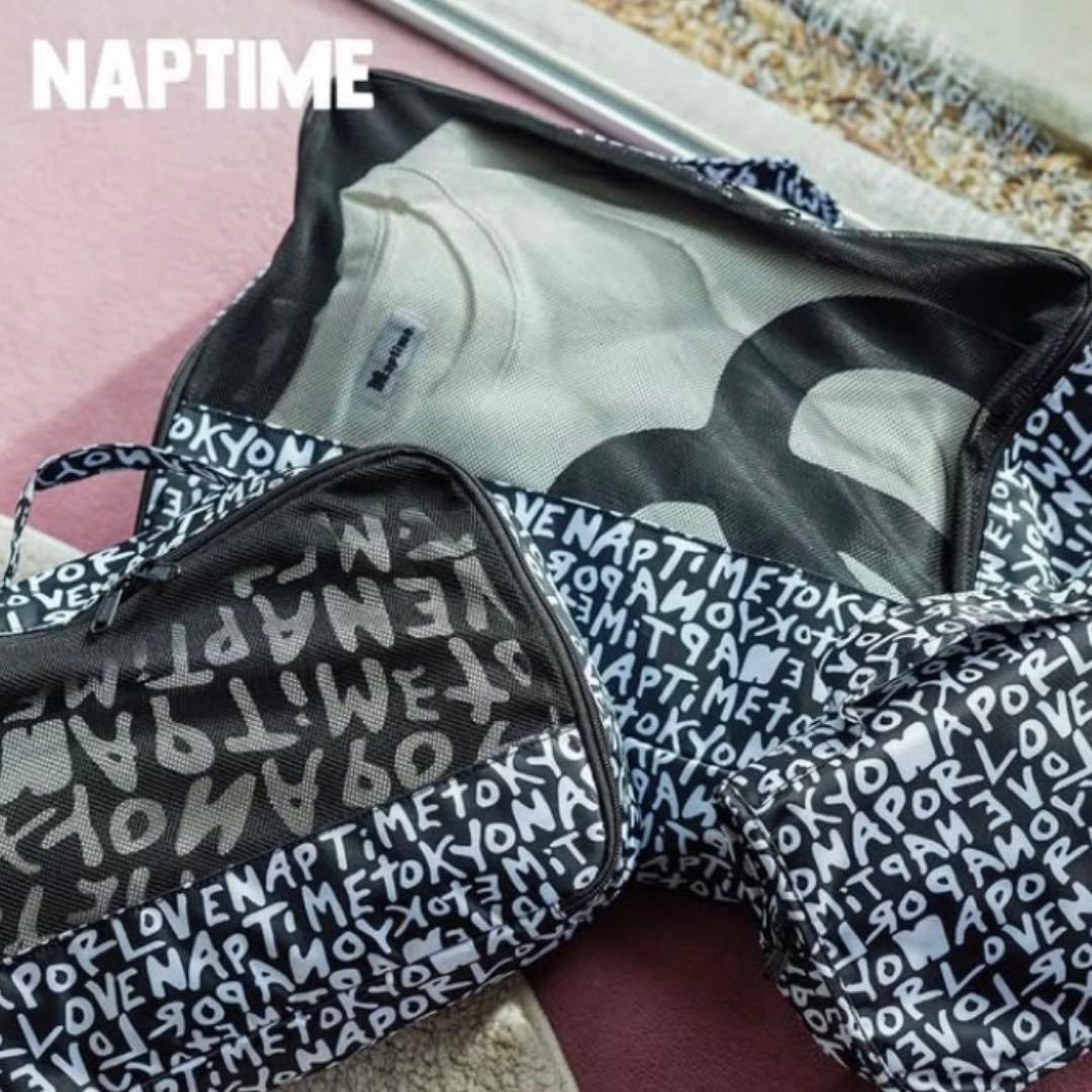 naptime. トラベルポーチ 黒