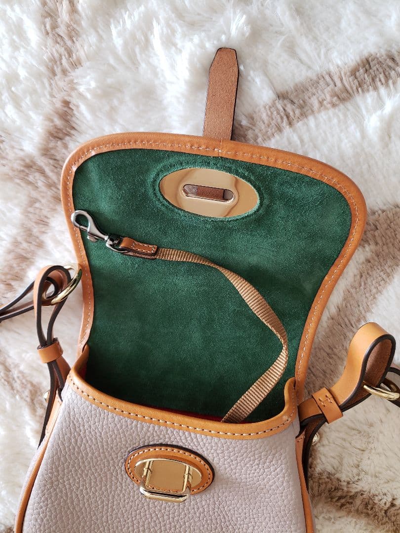 ドゥーニー&バーク ショルダーバッグ グレーパープル