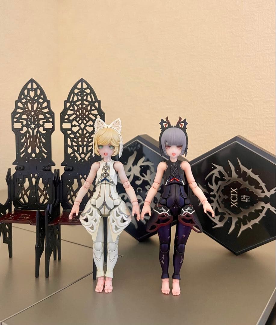 チトセリウムXCIX&Cアルベラ＆エフェル塗装済み完成品 chitocerium XCIX-albere & C-efer