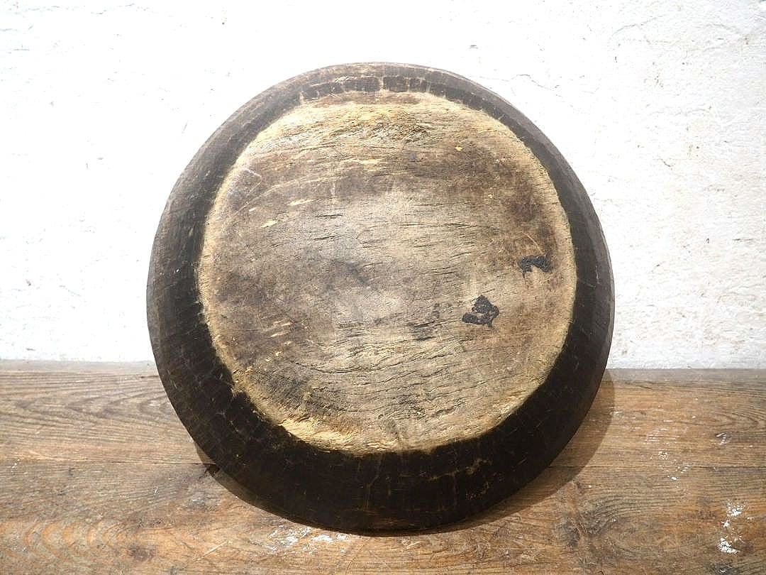 1320 W50cm レトロなこね鉢 捏ね鉢 蕎麦打ち うどん 古道具 木皿