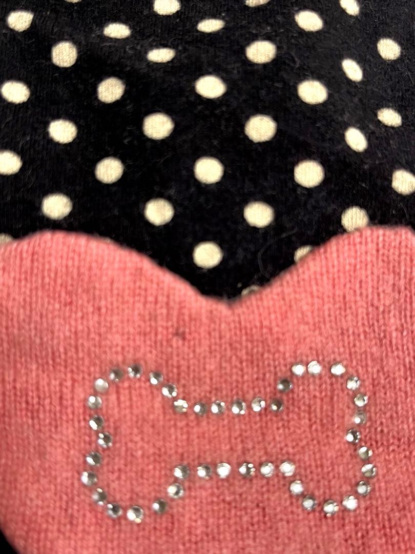 Fifi&Romeo ドットカシミヤハートパッチ付き Mサイズ - メルカリ
