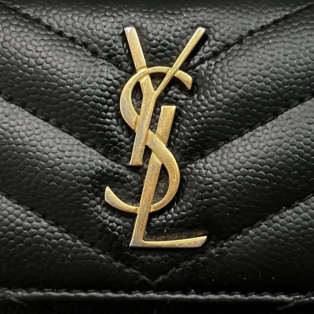 大人気 YSL SAINT LAURENT キーケース キャビアスキン 6連