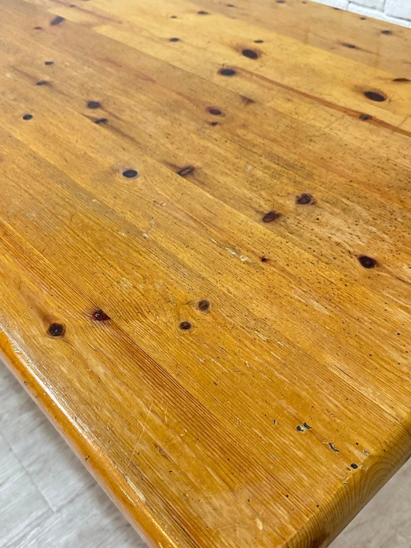 【東京都内23区配送無料】アンティーク　ダイニング　テーブル　木製　机　作業台