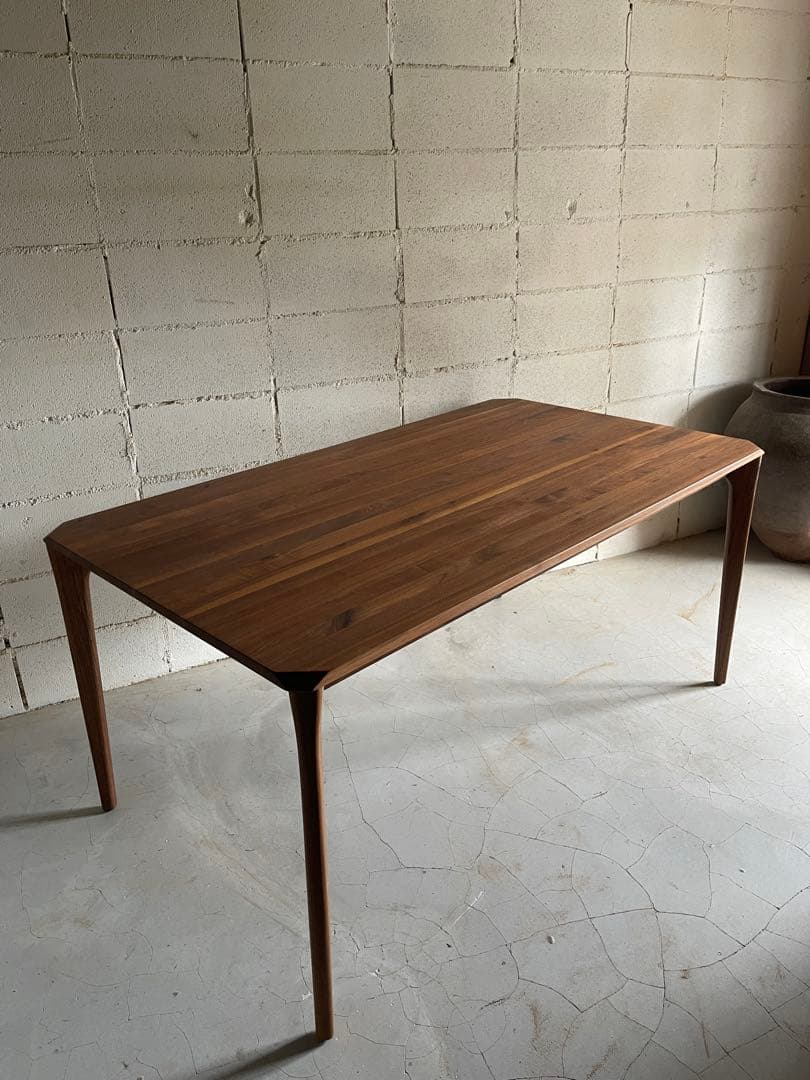 コスパクリエーション　天然木 ウォールナット 無垢材　ダイニングテーブル