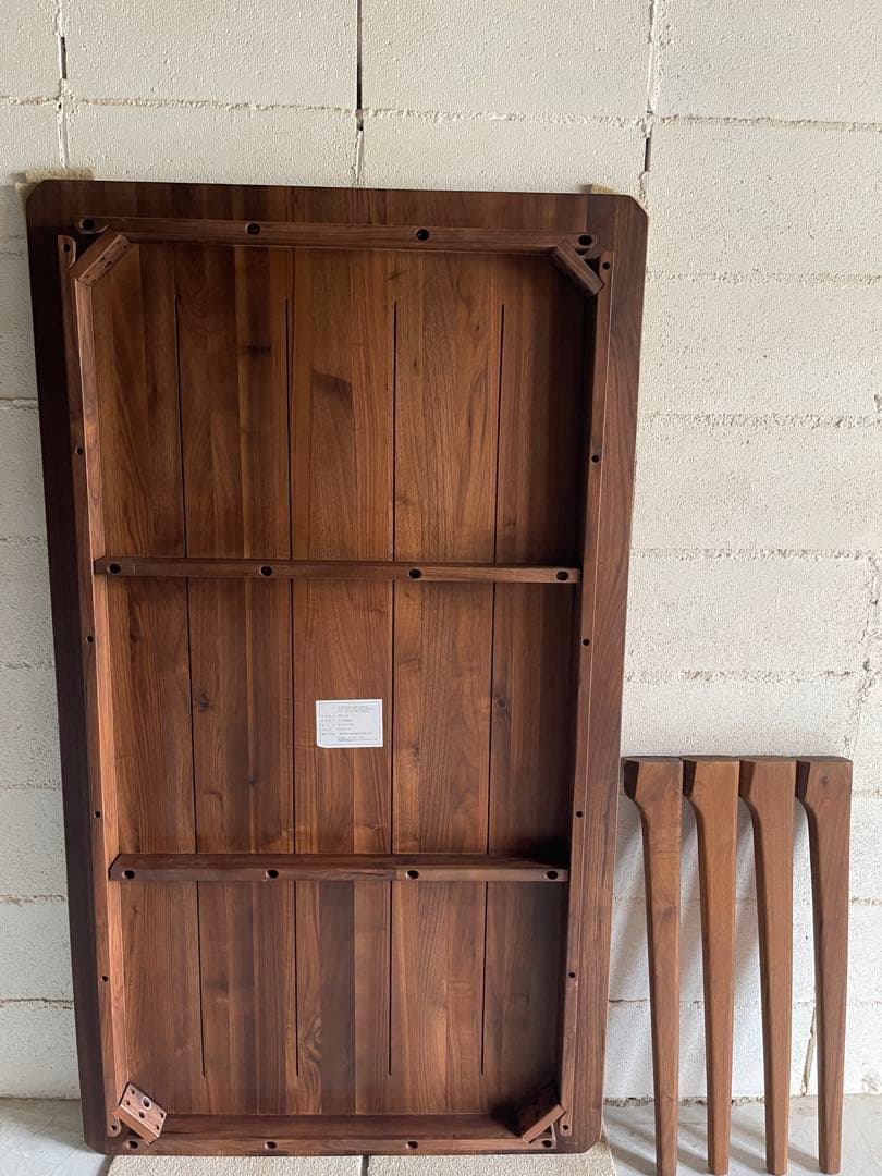 コスパクリエーション　天然木 ウォールナット 無垢材　ダイニングテーブル