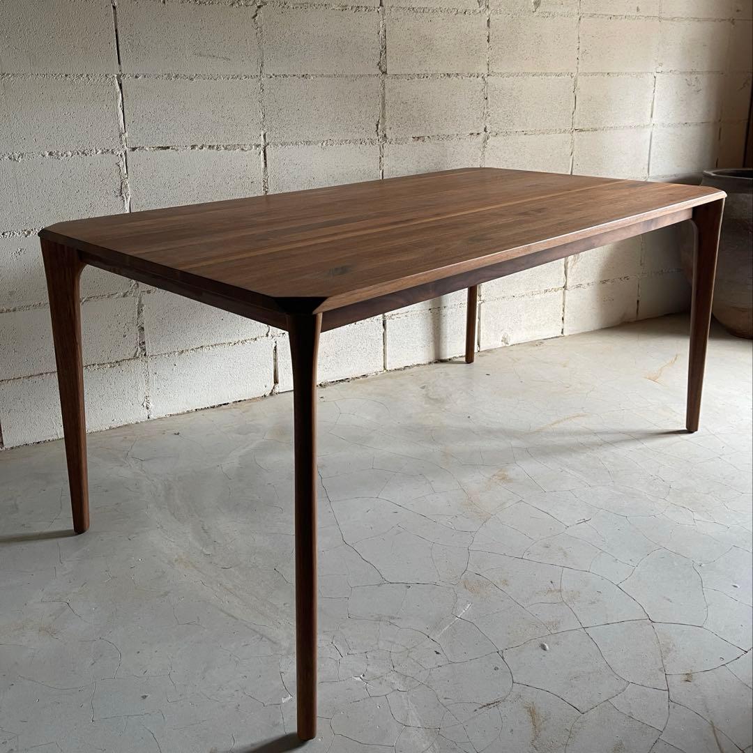 コスパクリエーション　天然木 ウォールナット 無垢材　ダイニングテーブル