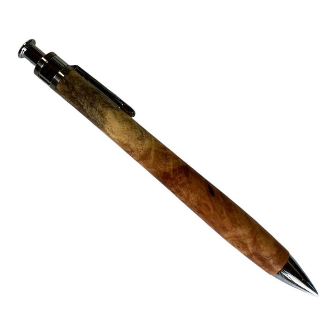 工房楔　花梨紅白　こぶ杢　シャーペン　ペンシル楔