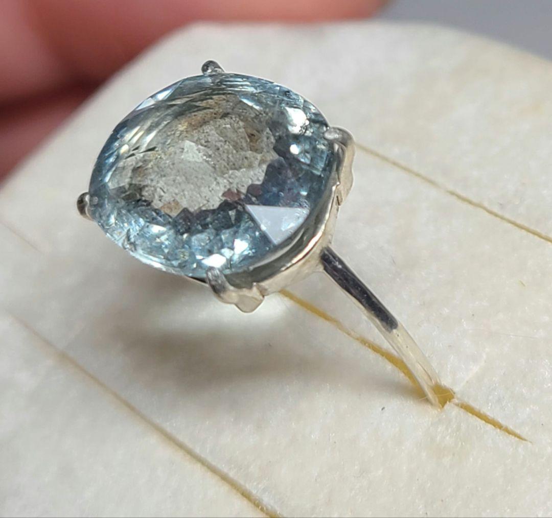 レインボーにピカピカシラー☆非加熱ブラジル産アクアマリン☆オーダー