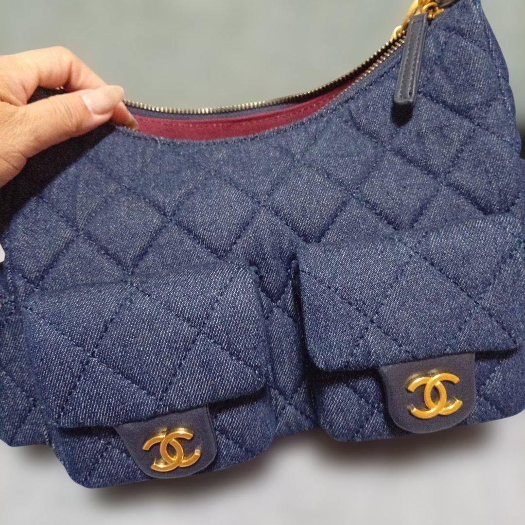 ネイビー ショルダーバッグ