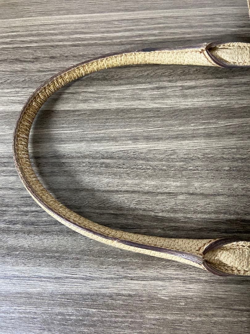 GUCCI ハンドバッグ　GG柄　キャンバス　レザー　ベージュ　スタッズ