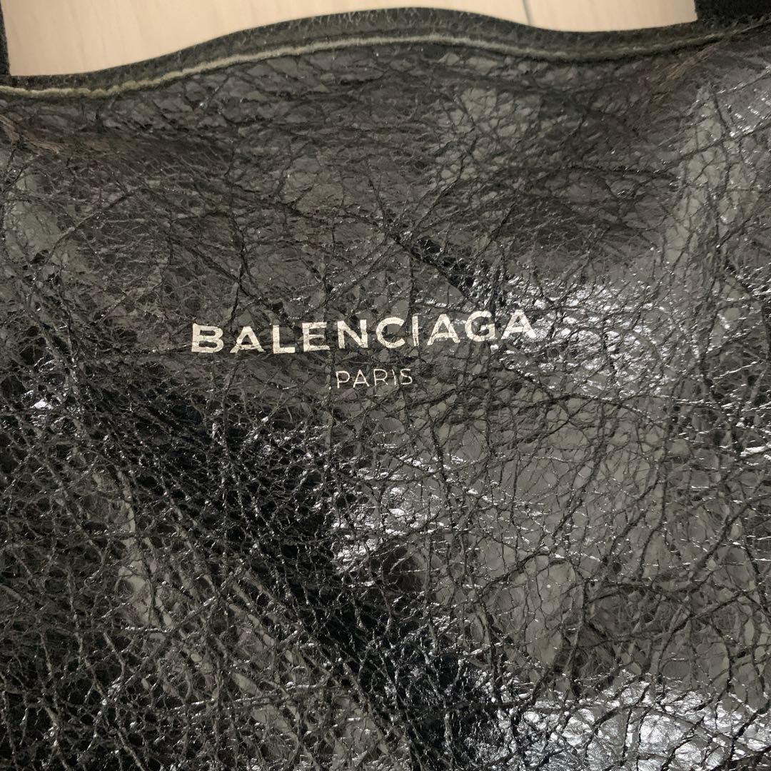 バレンシアガ ネイビーカバス S トートバッグ ブラック