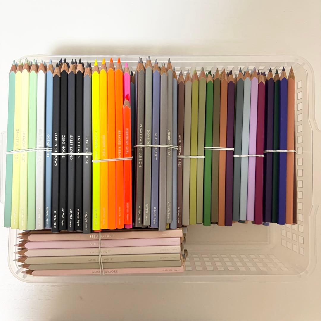 フェリシモ 500色色鉛筆木製収納ケース付き フェリシモ500色 色鉛筆