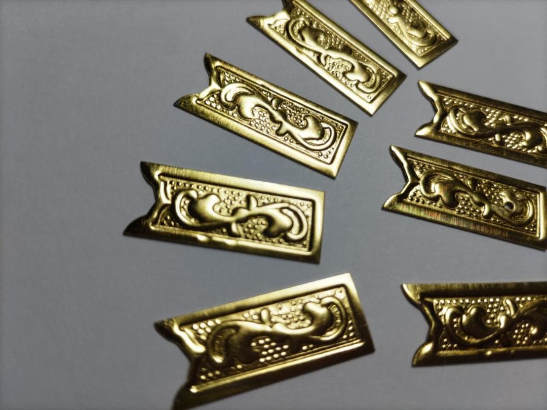 ★特別！☆26ｍｍｘ 100枚【唐草真鍮金具】 神輿、山車、祭り、飾り真鍮金具