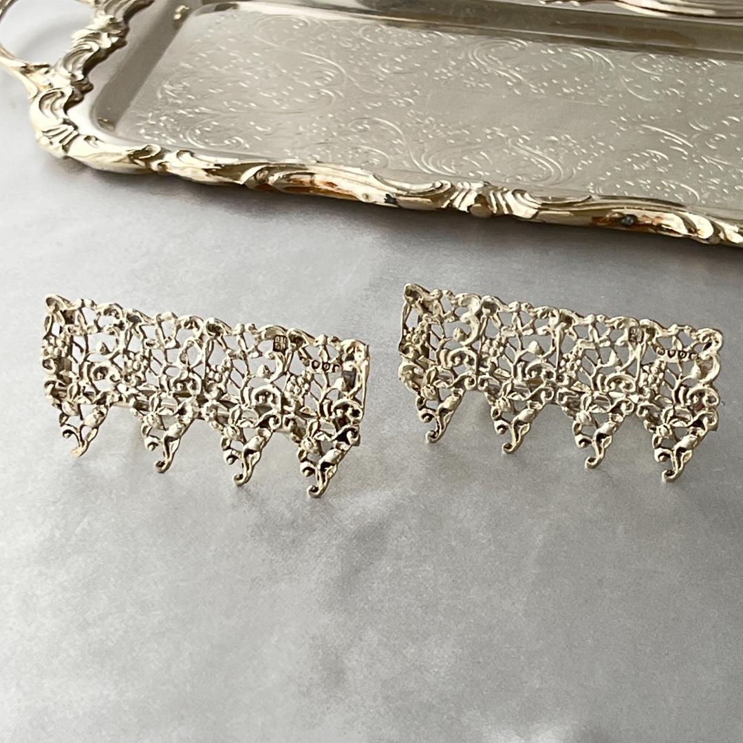 【Rosenthal, Jacob & Co.】メニューホルダー ペア【純銀】