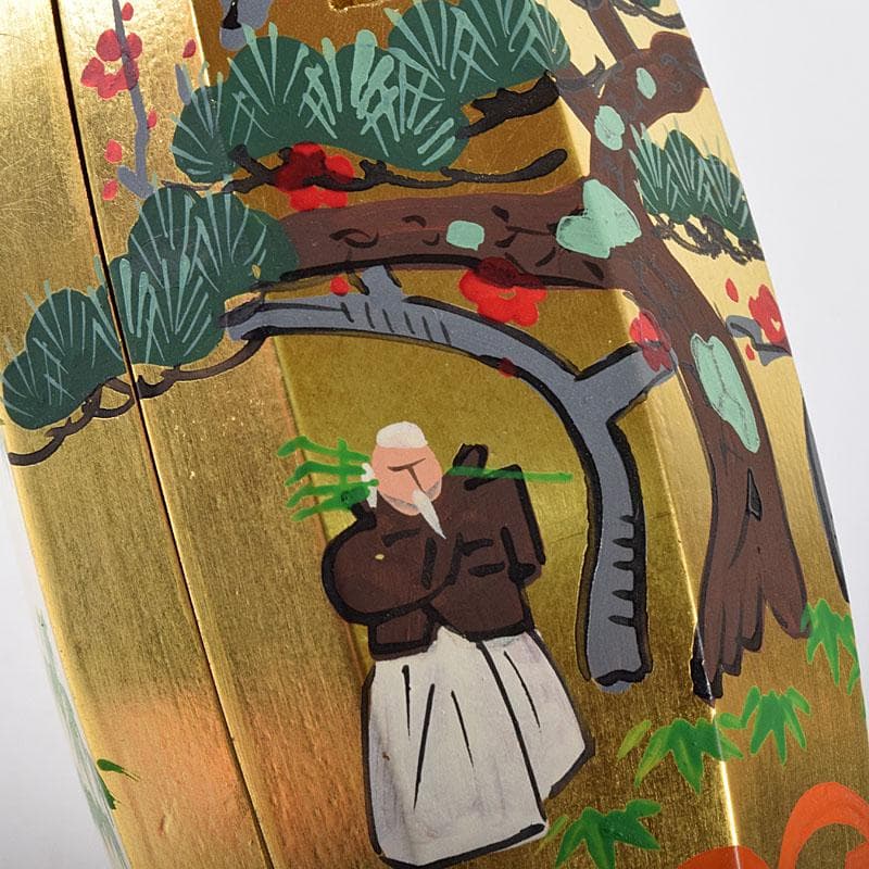 茶道具 中村湖彩作 金蒔絵 ふりふり 香合 共布共箱 V R8059 - メルカリ