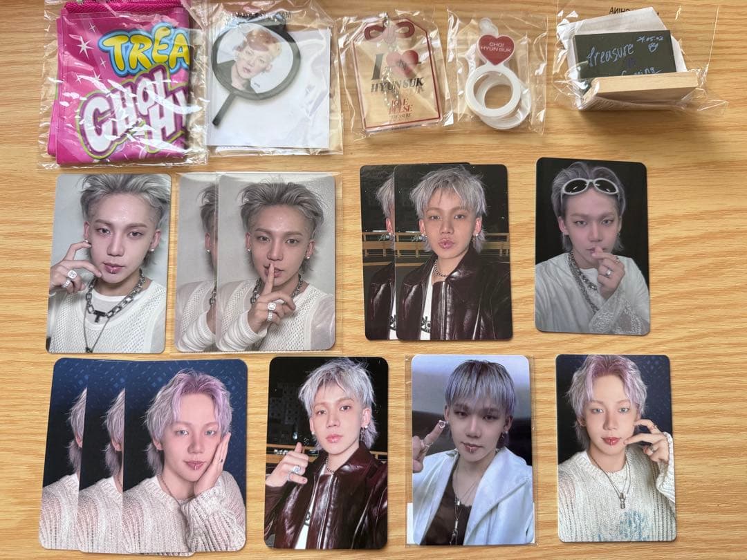 TREASURE ヒョンソク トレカ カプセルトイ キーホルダー リング - メルカリ