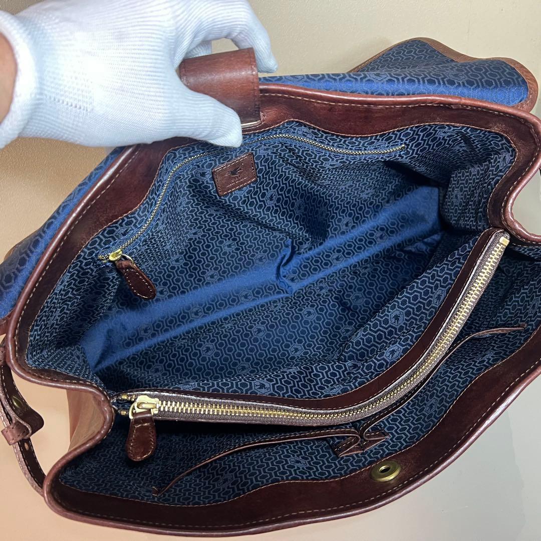 【美品】sot ソット フラップブリーフトートバッグ プエブロレザー ブラウン