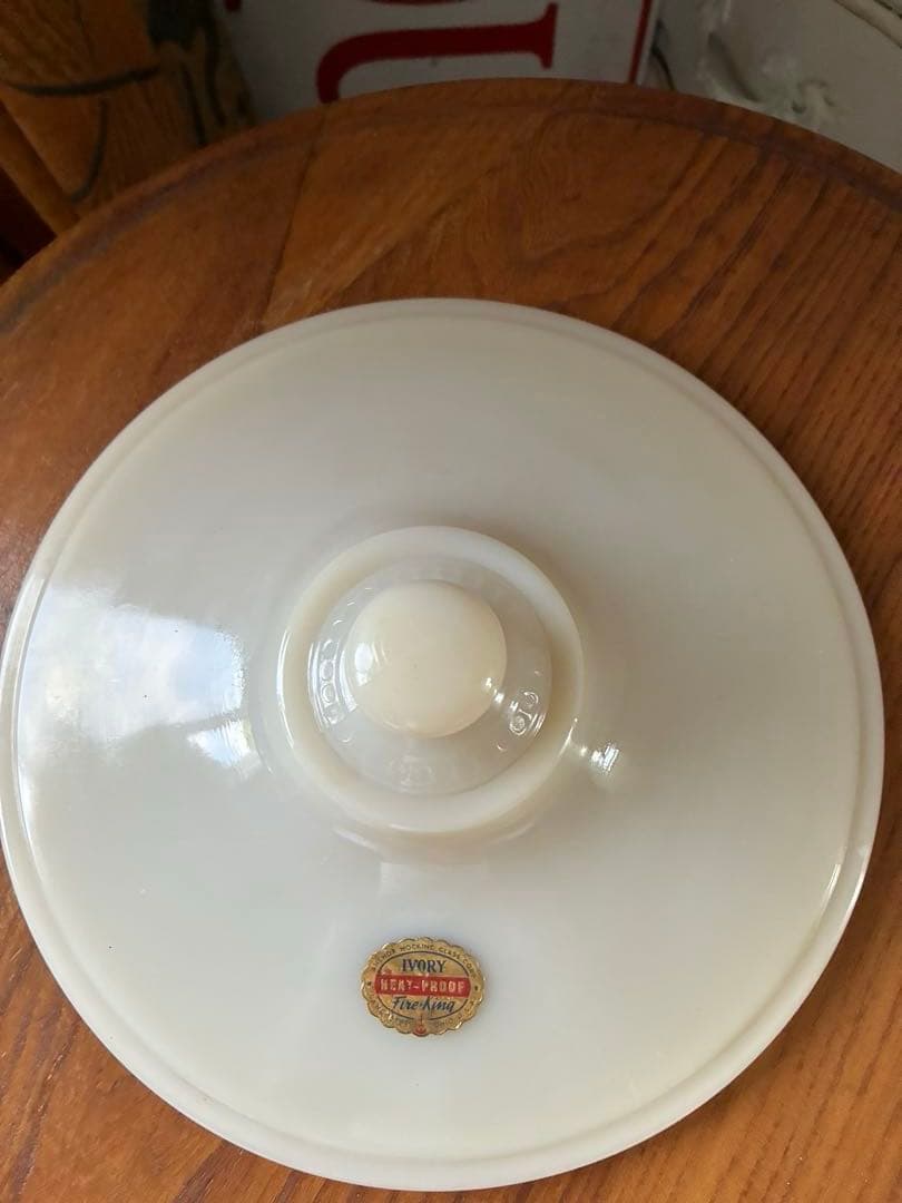 ファイヤーキング パイ プレート キャセロール アイボリー テーブル