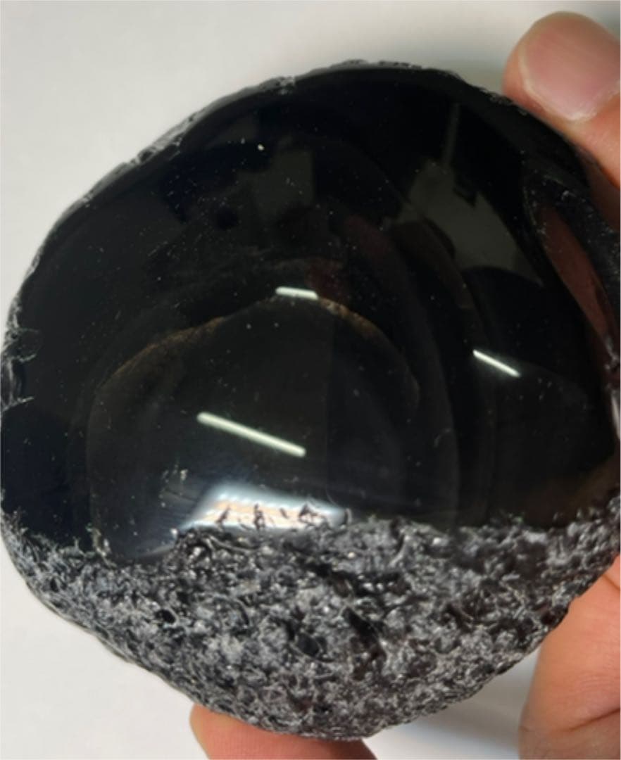 研磨品 十勝石玲瓏 ゴールデンレインボーオブシディアン