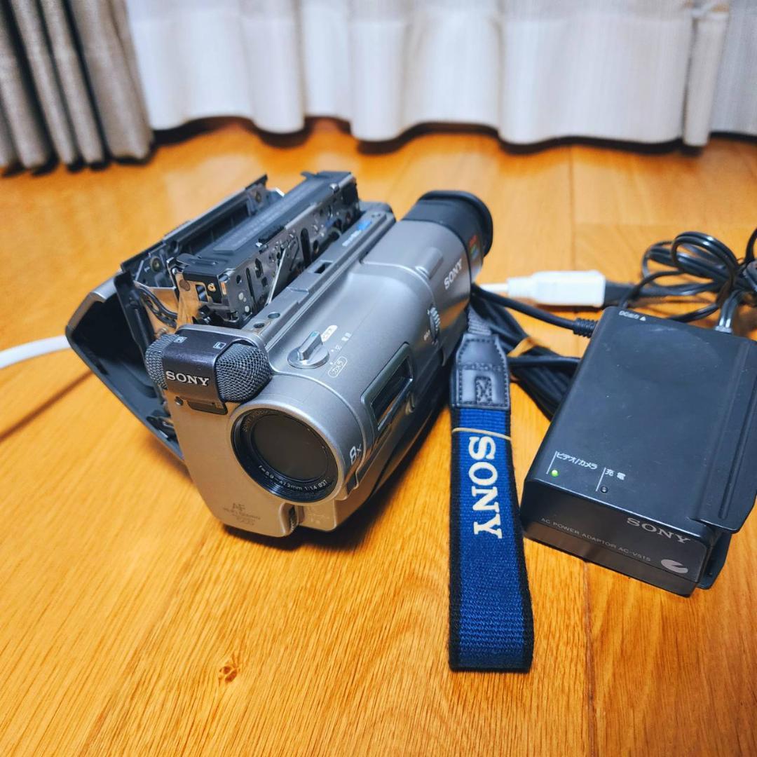 【動作確認済】SONY Hi8 高画質 8ミリ ビデオカメラ ACアダプタセット
