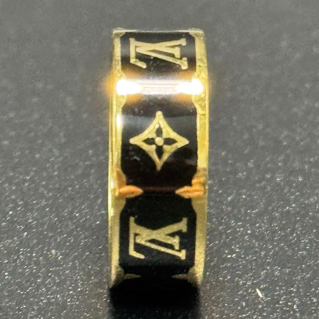 LOUIS VUITTON ルイヴィトン リング ナノグラム エナメル 指輪