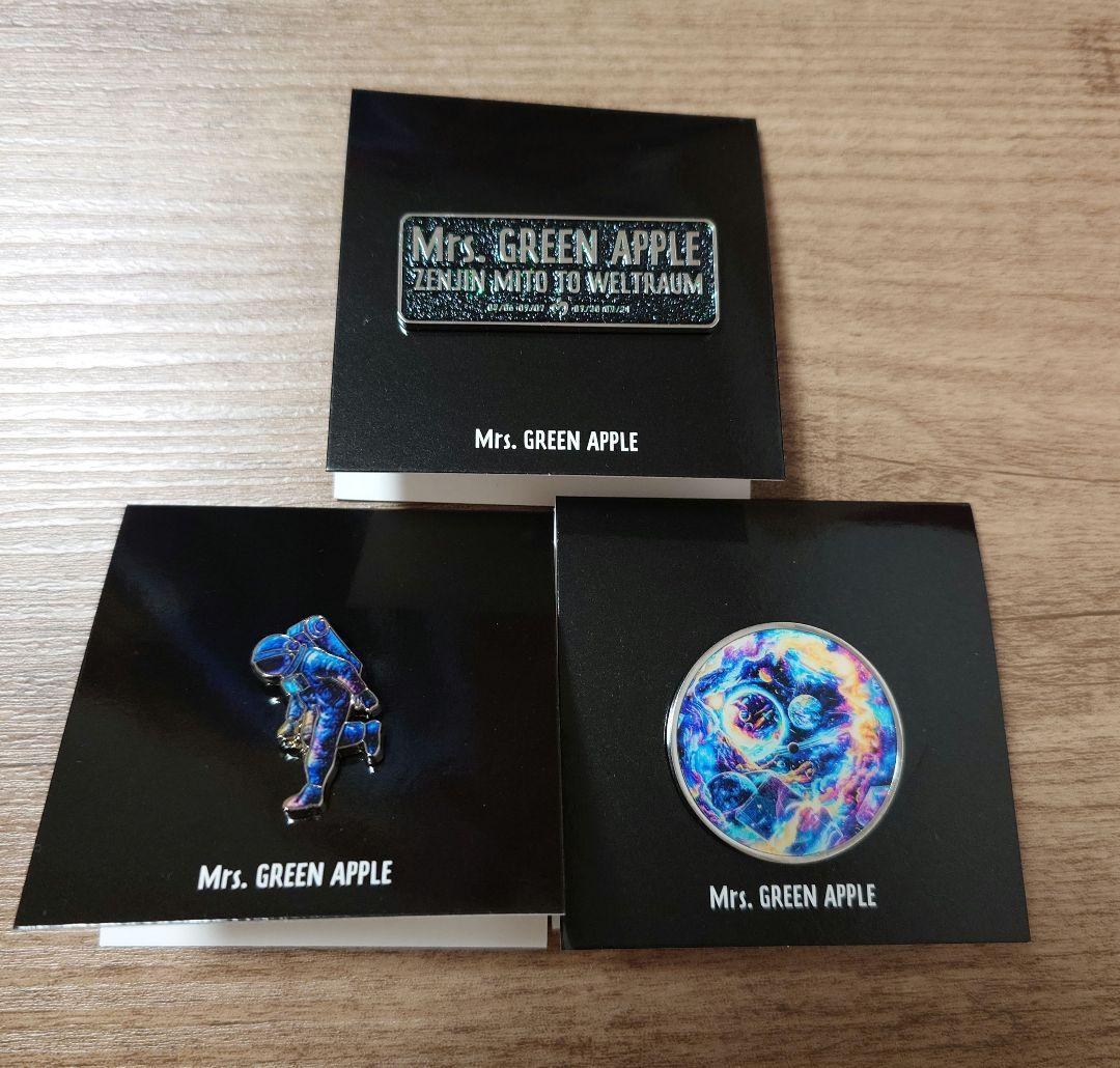ゼンジン　ピンバッジ　Mrs. GREEN APPLE　ガチャ ミセス ミセスグリーンアップル ゼンジン ピンバッジ 宇宙 Mrs GREEN