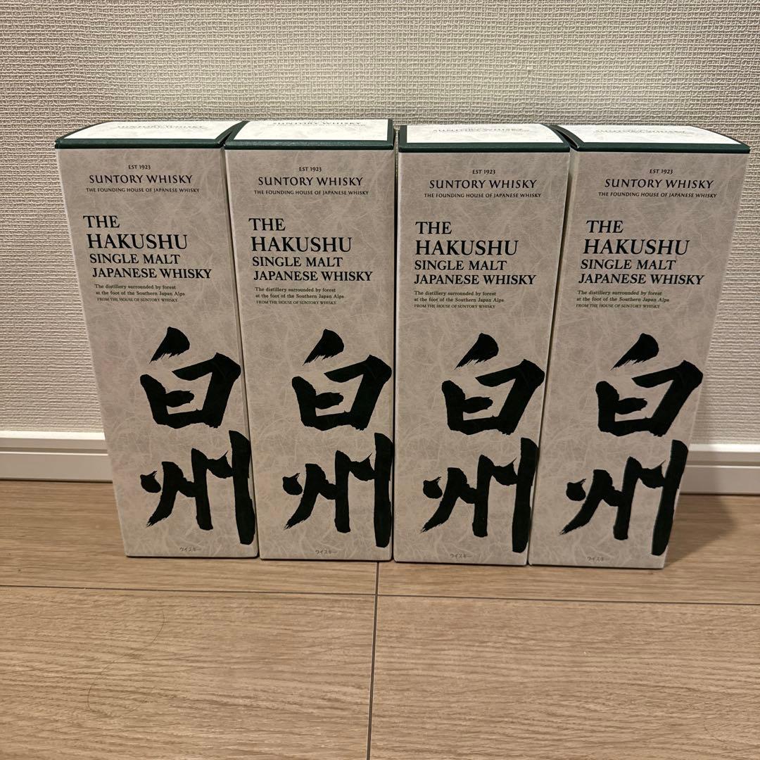 白州シングルモルト 箱付き 700ml×4本 セット 白州 シングルモルト