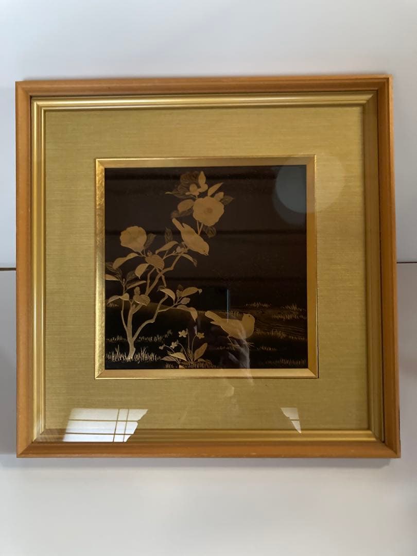 輪島塗 蒔絵 花鳥画