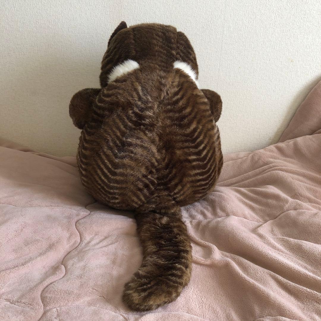 オリエンタルトーイ ジョリーマンマ 特大 眠り猫ぬいぐるみ 紙タグ有