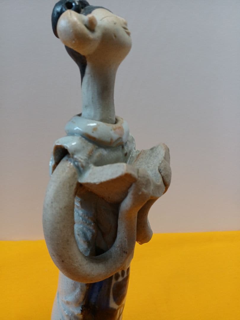 砥部焼　森元青芳　陶器人形