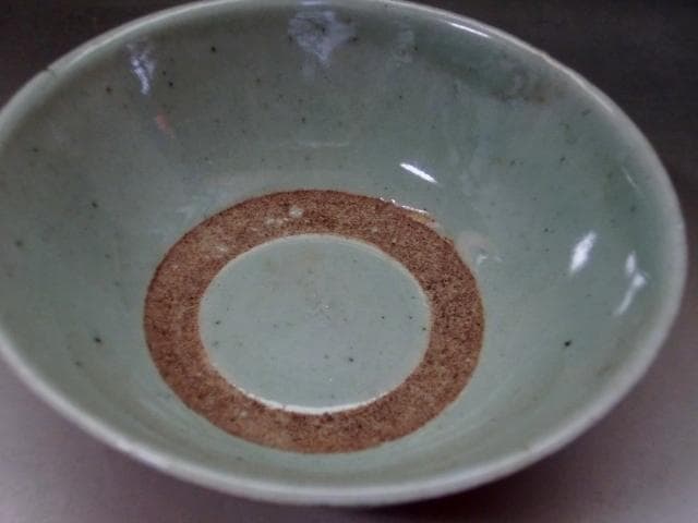 茶碗□赤絵 3点 丸窓唐草紋 お茶道具 ぐい呑み 古玩 唐物
