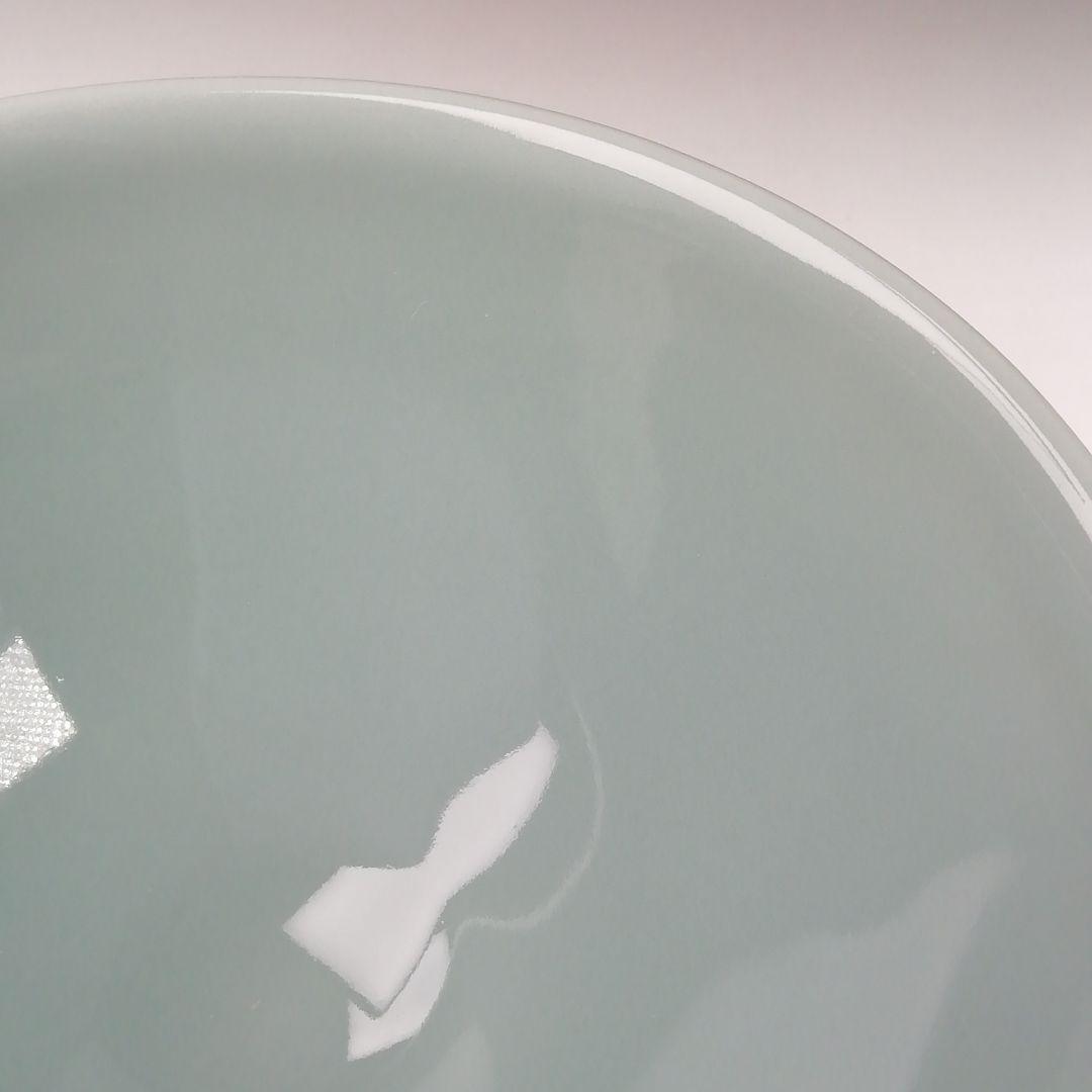 T375 茶碗 『青瓷 茶碗』『米沢久 造』 共箱 抹茶碗 茶道具