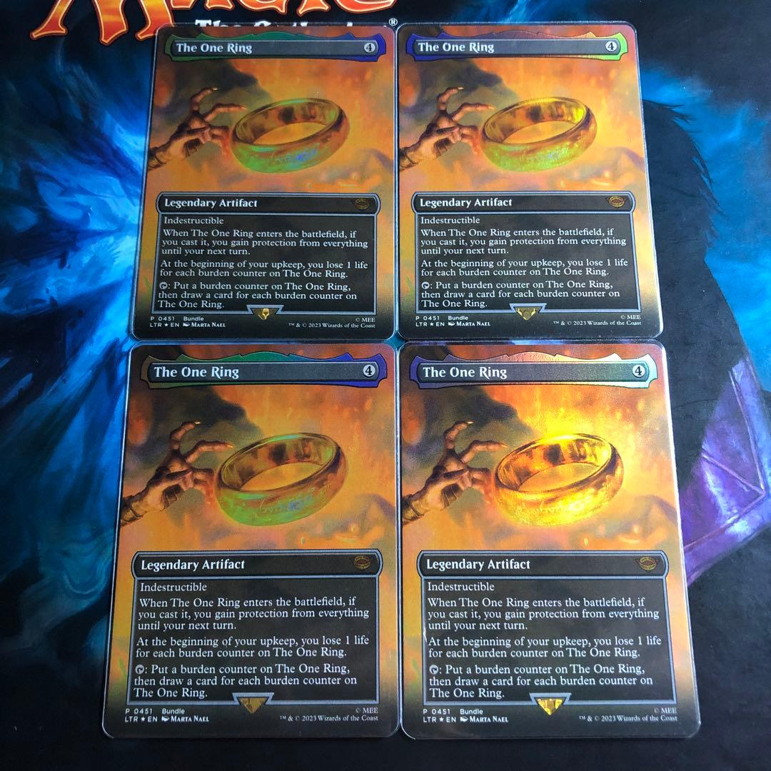MTG 一つの指輪 / The One Ring （ひとつのゆびわ）4枚セット 一つの指輪 The One Ring 4枚セット foil MTG 【Foil】一つの指輪 ×