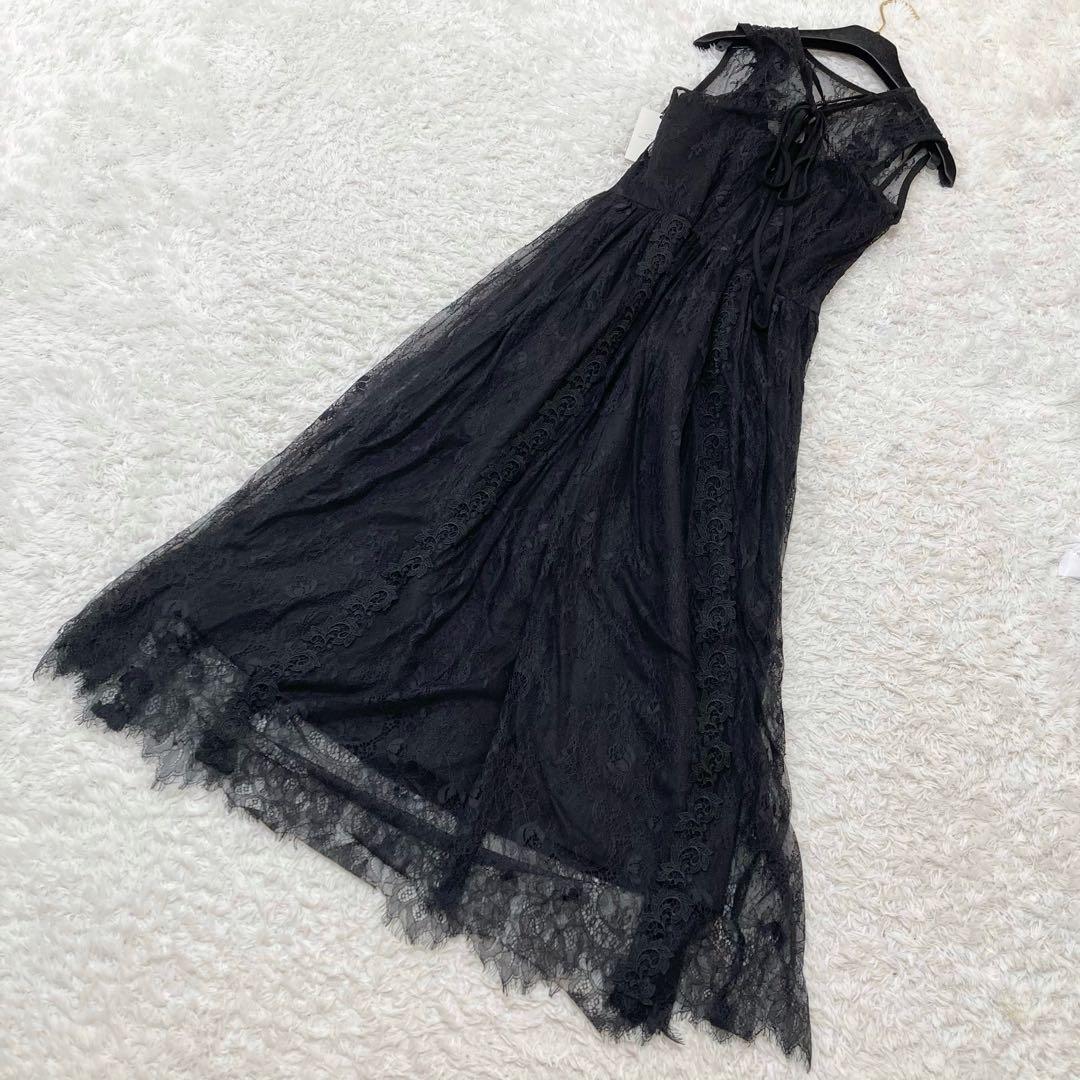 タグ付きSNIDEL スナイデル エンブロイダリーレースワンピース ロング