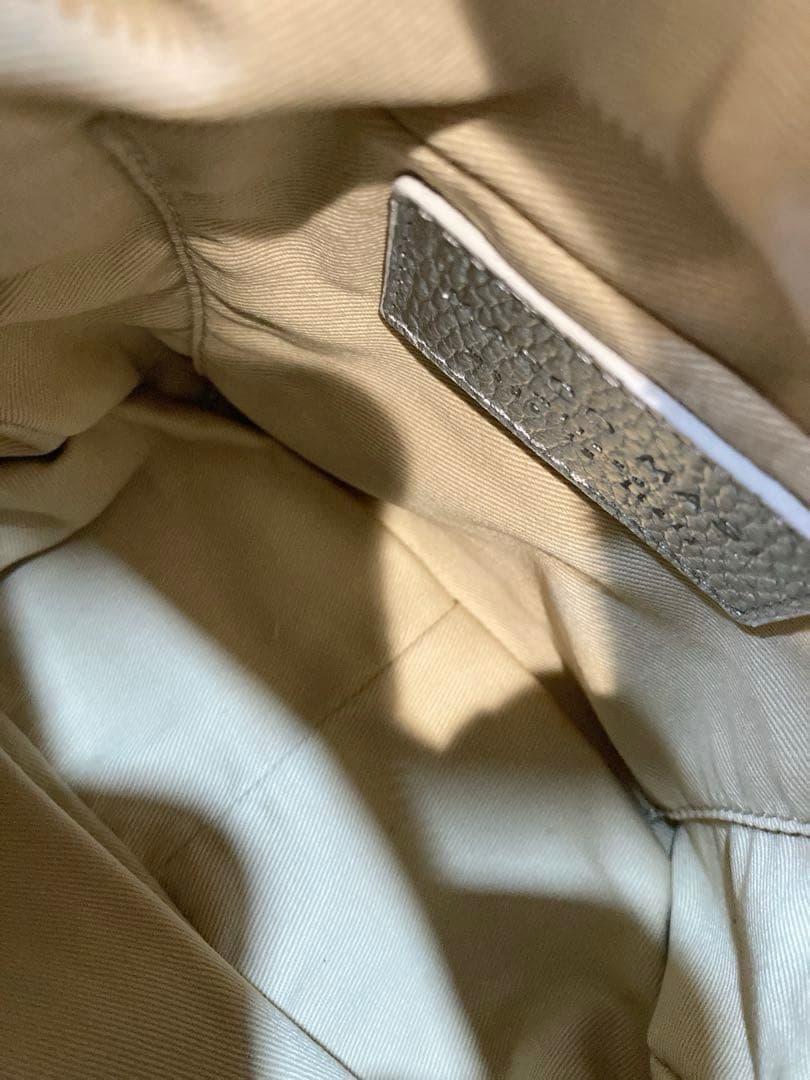 【美品】MARCO MASI ボックストートバッグ　2way シルバー