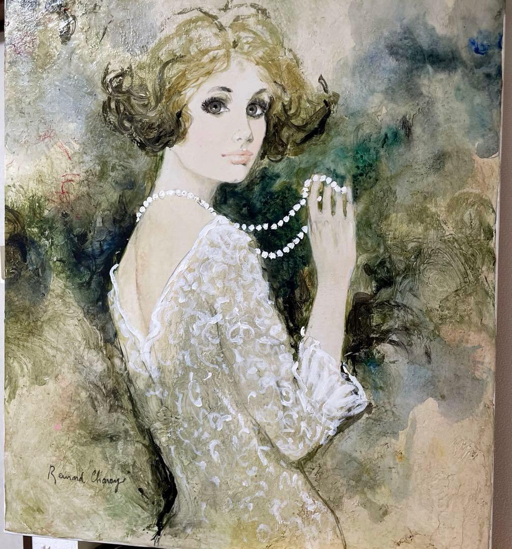 ベルナール・シャロワ『クレール』油彩 F12 原画 ギャラリー取扱作定価96