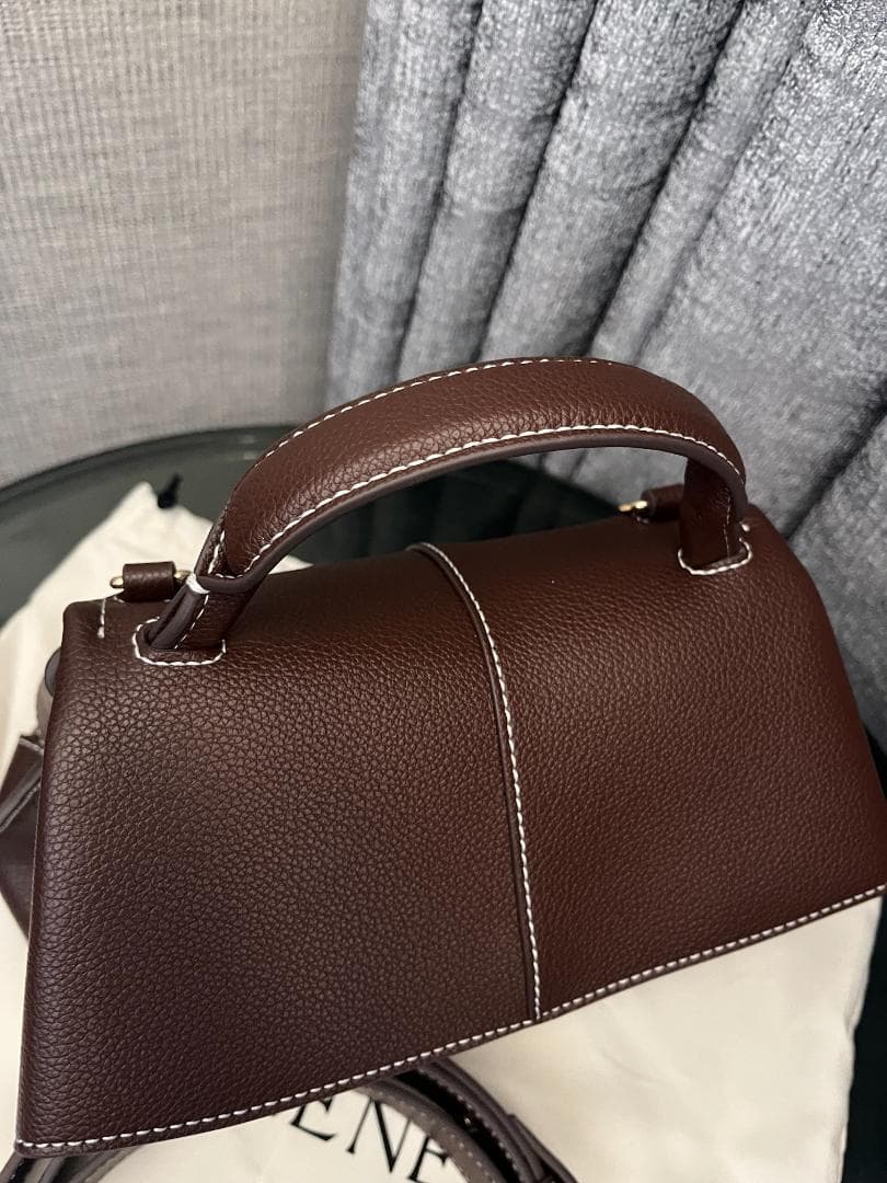 POLENE ポレーヌ Mokki Mini ロゴ レザー ショルダーバッグ