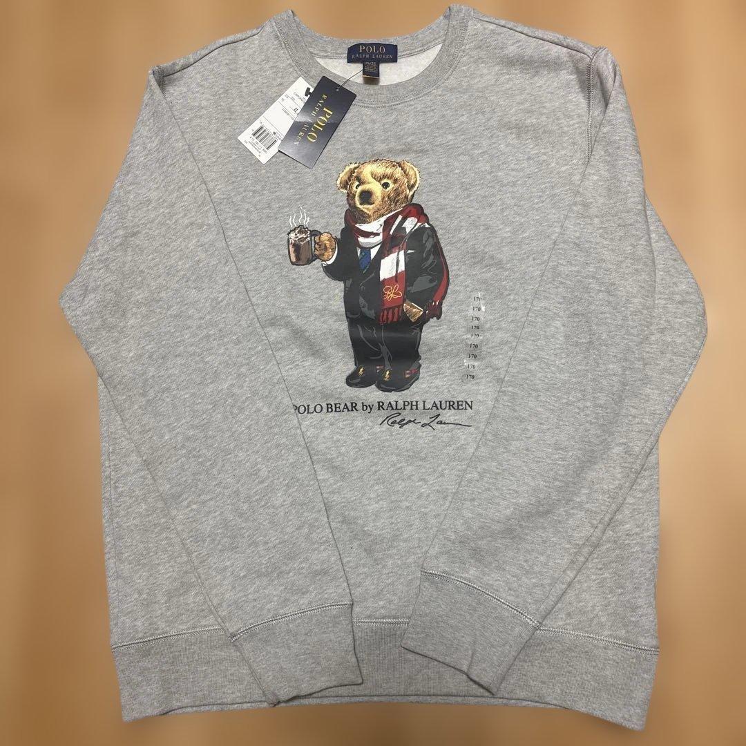 ラルフローレン ポロベアトレーナー　ボーイズXL170 グレー