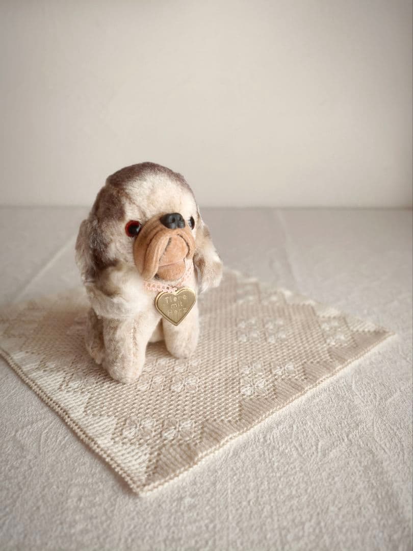 * vintage dog ♡ ハートのワンポイント キュートな ワンちゃん