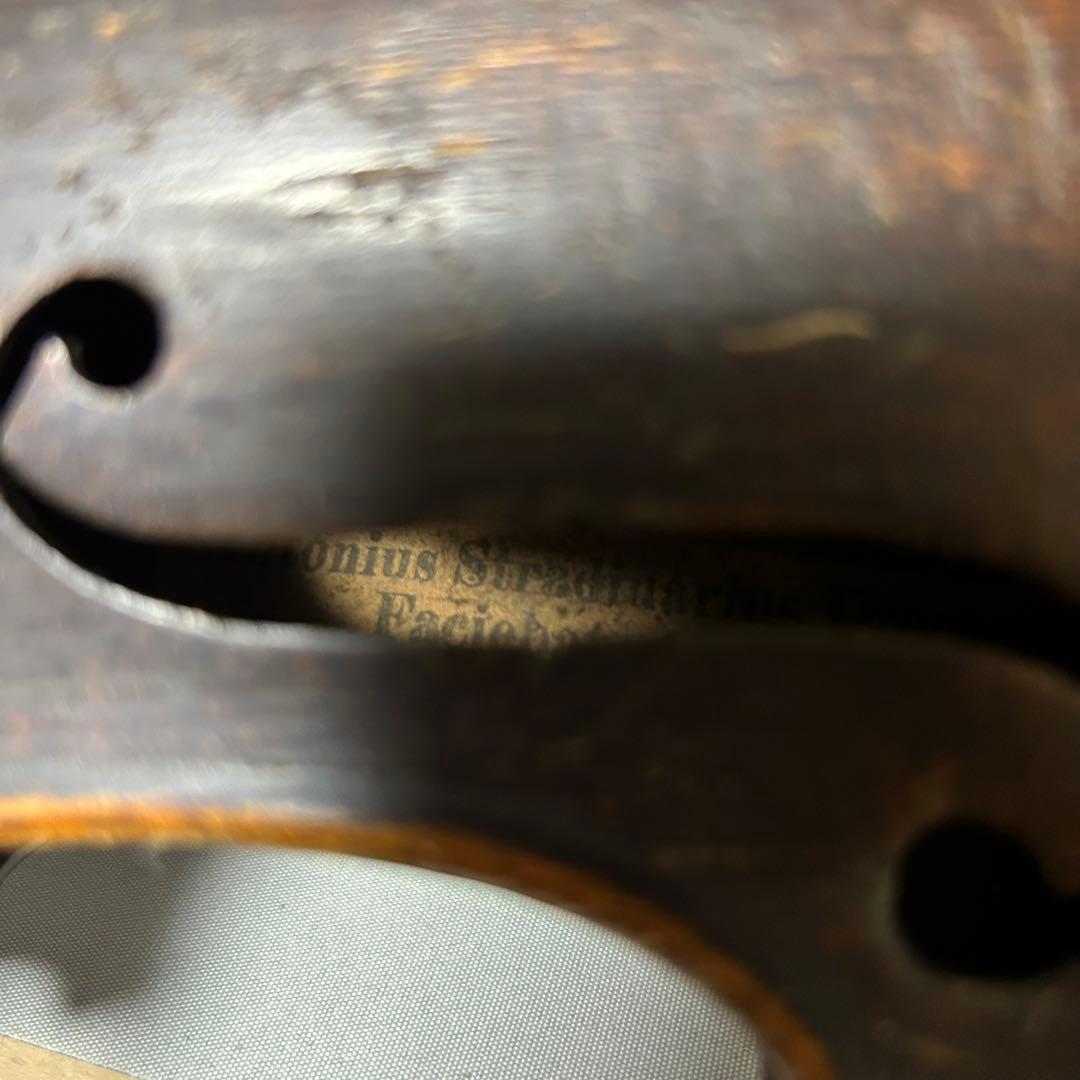 3/4 アンティーク ドイツ／ボヘミア系 ヴァイオリン本体 ジャンク