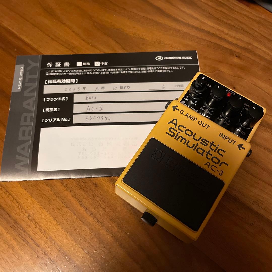 BOSS AC-3 アコースティックシミュレーター　保証書付