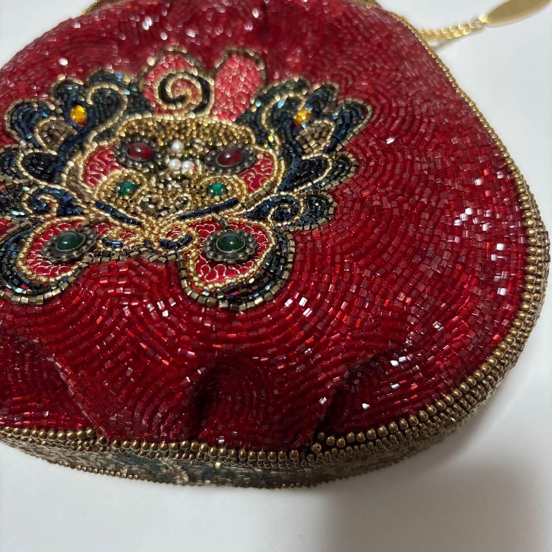 皇室御用達 LUMY はしもと　高級ヴィンテージ ビーズバッグ