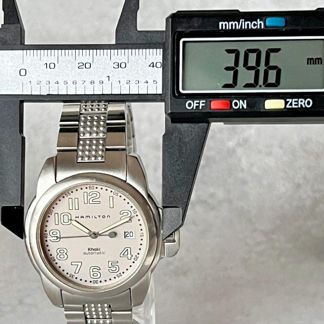 【とことこ】稼働良好 HAMILTON メンズ カーキ自動巻 裏スケデイト