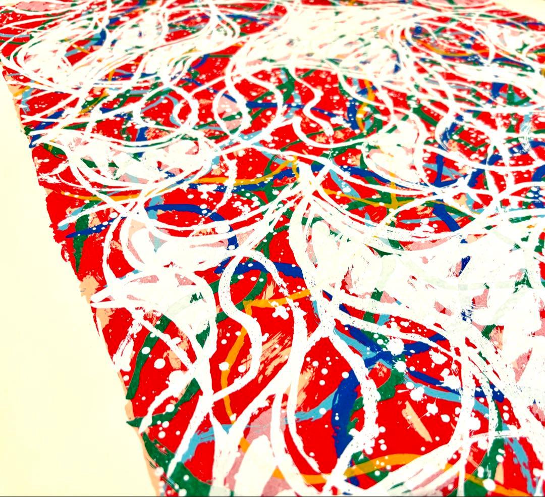 真作】 高松次郎 アンドロメダ A-1 シルクスクリーン 1989年 サイン