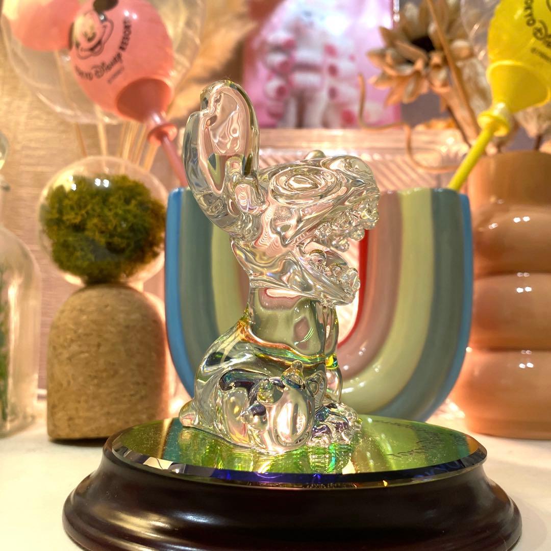 ディズニー スティッチ ガラス細工 クリスタルフィギュア ディズニー
